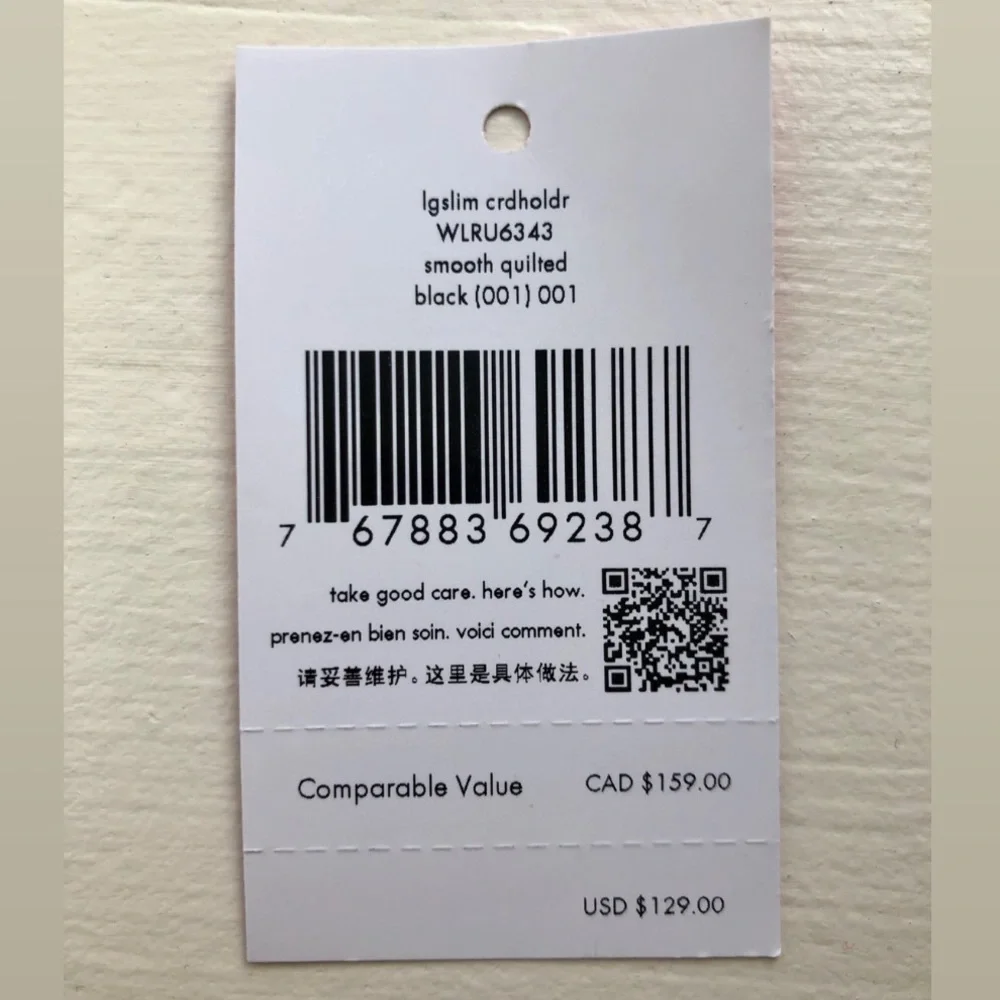 KATE SPADE • Cardholder Wallet in Smooth Quilted Black Leather - Picture 3 of 3